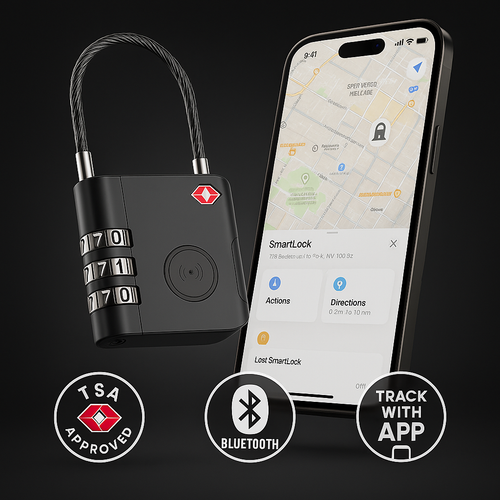 SmartLock Pro™- Never Lose Your Luggage Again!
