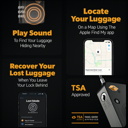 SmartLock Pro™- Never Lose Your Luggage Again!
